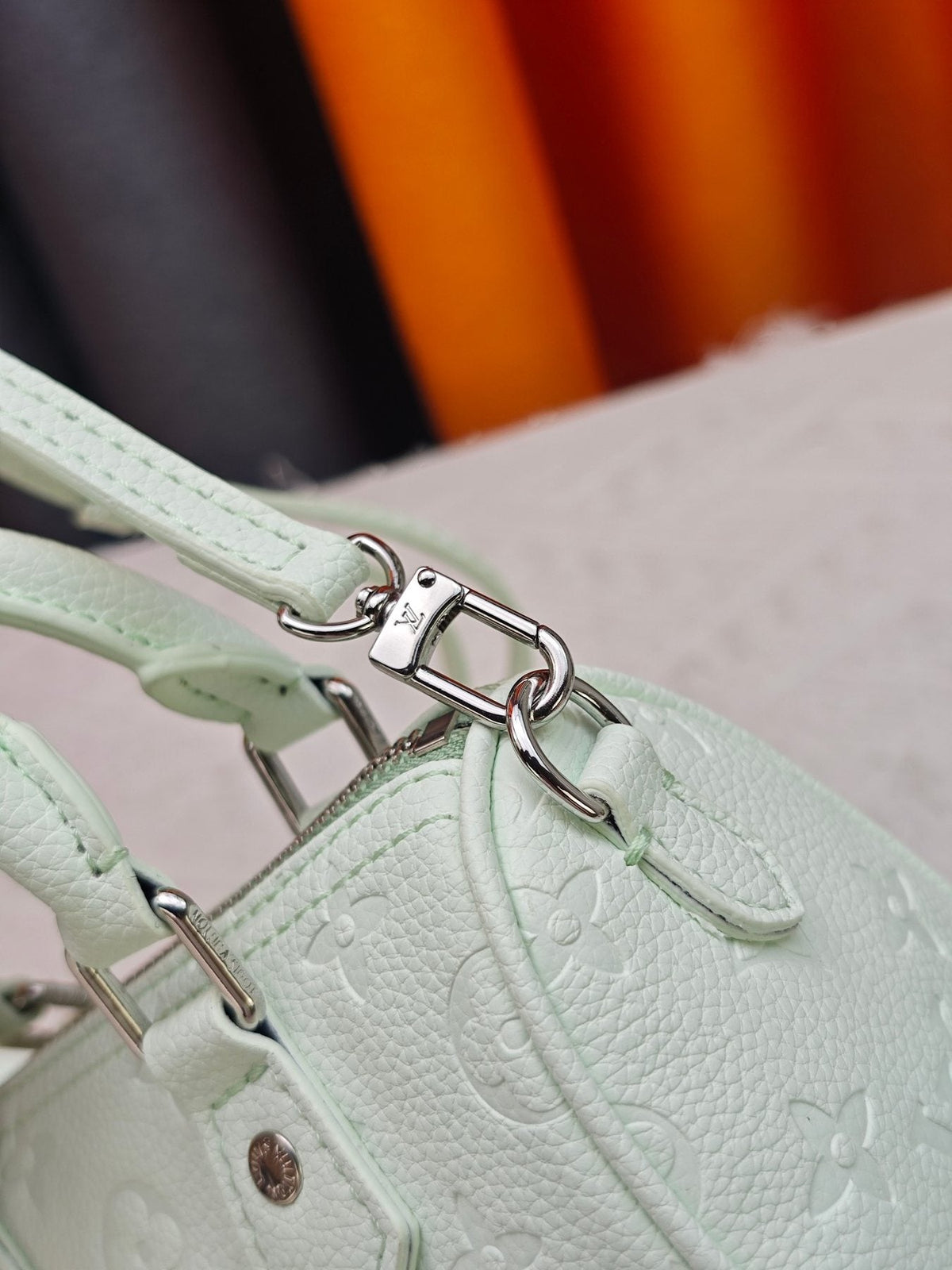 Louis Vuitton Nano Speedy Monogram Top-Handle Bag — detail
