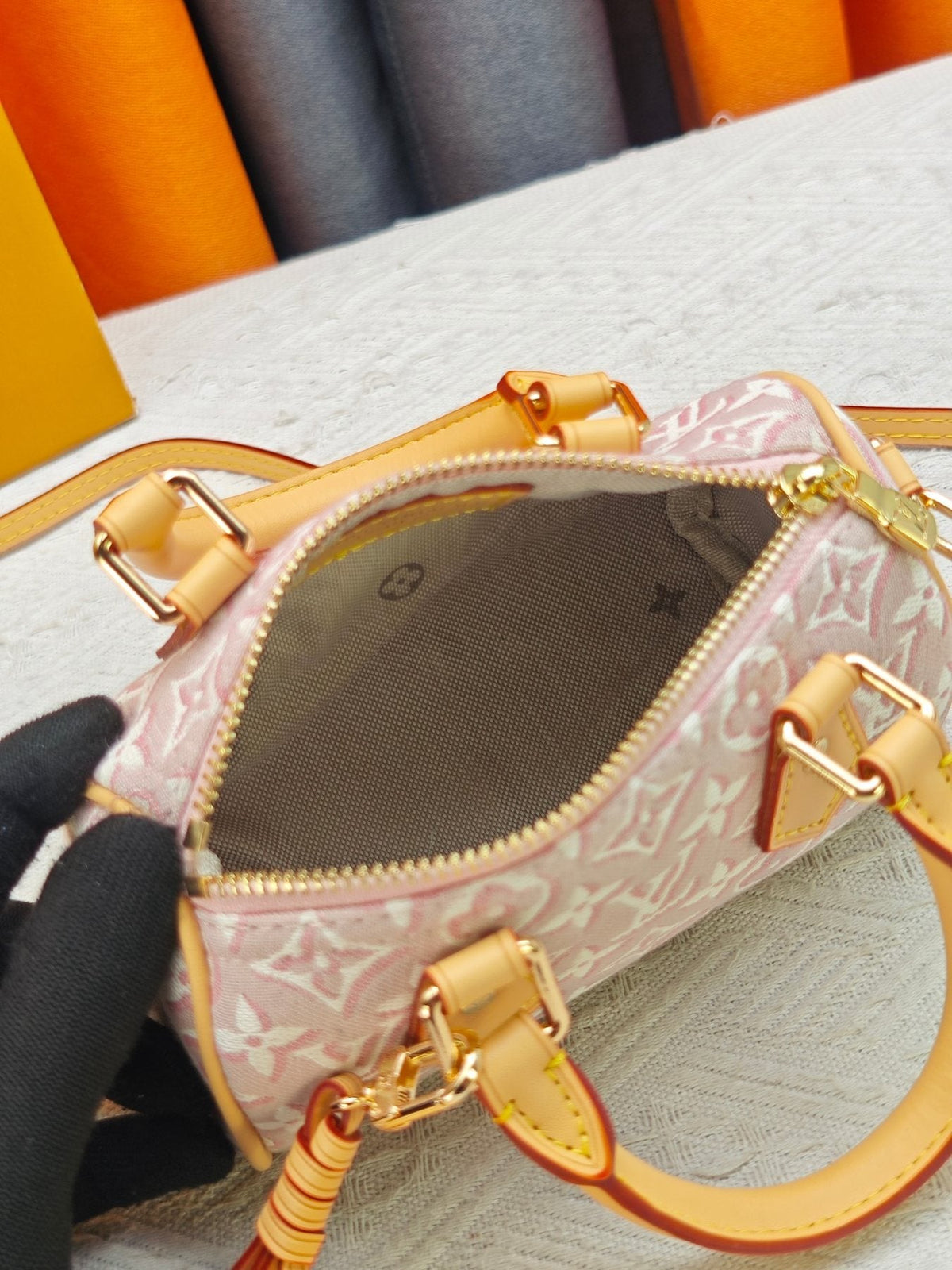 Louis Vuitton Nano Speedy Monogram Top-Handle Bag — front