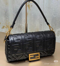 Fendi Baguette Raised FF Motif Bag — hero