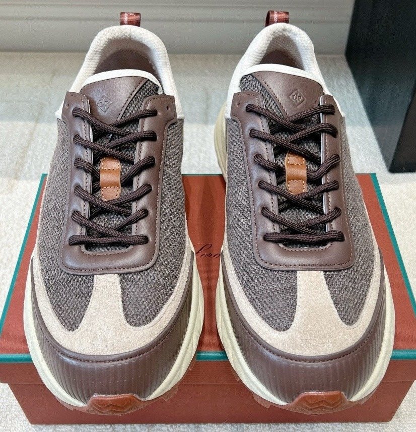 Loro Piana Paneled Low-Top Sneakers — hero