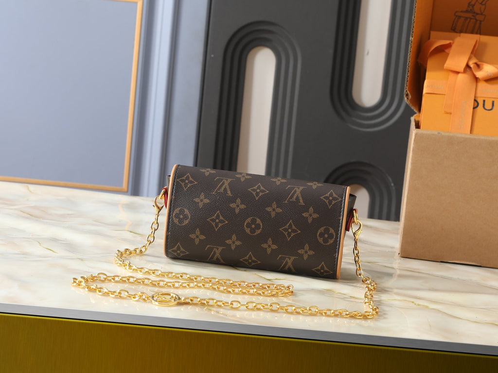 Louis Vuitton Pochette Camille Monogram Chain-Strap Bag — back