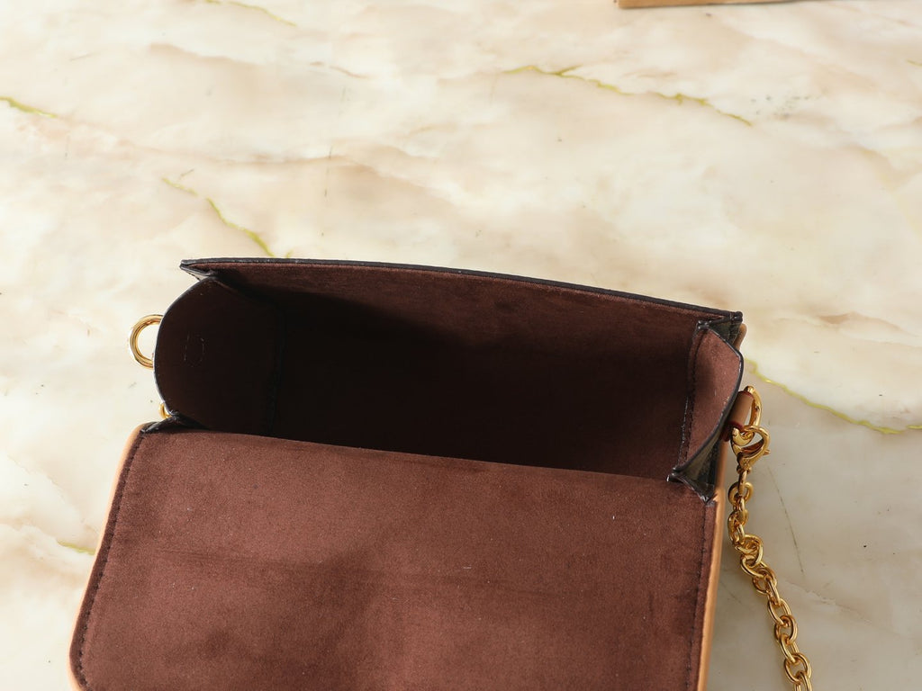 Louis Vuitton Pochette Camille Monogram Chain-Strap Bag — detail