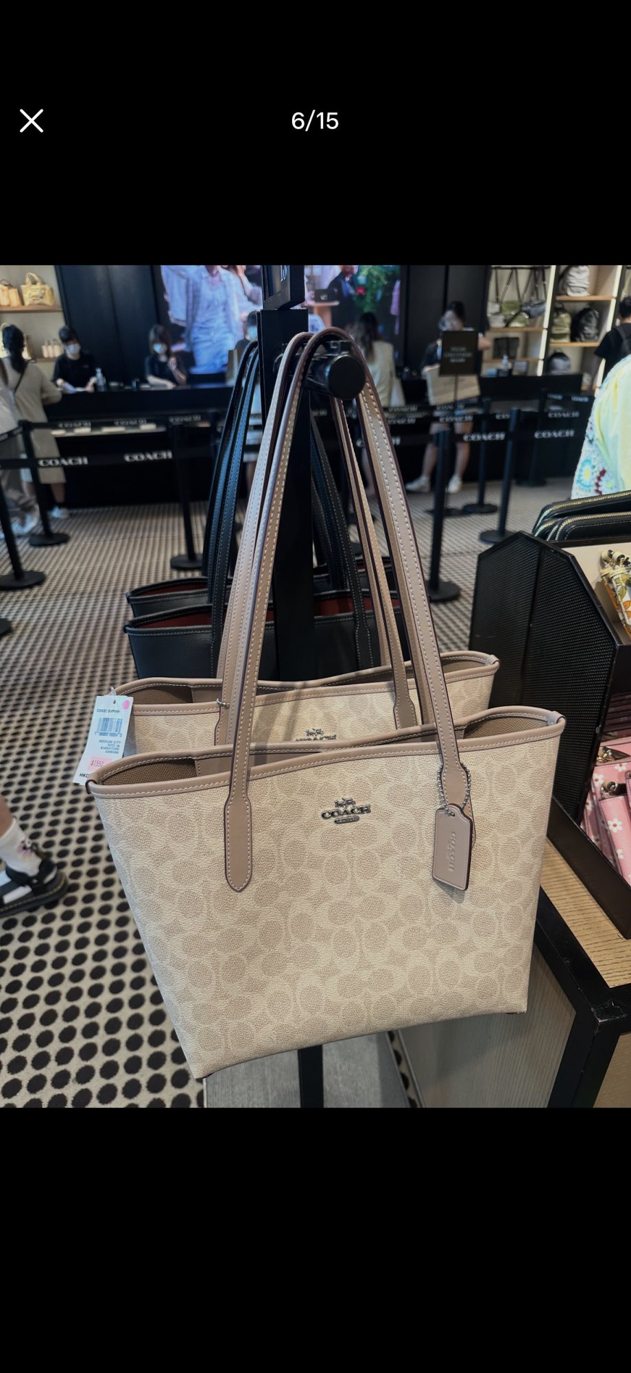 Coach City Tote with Long Handles — hero