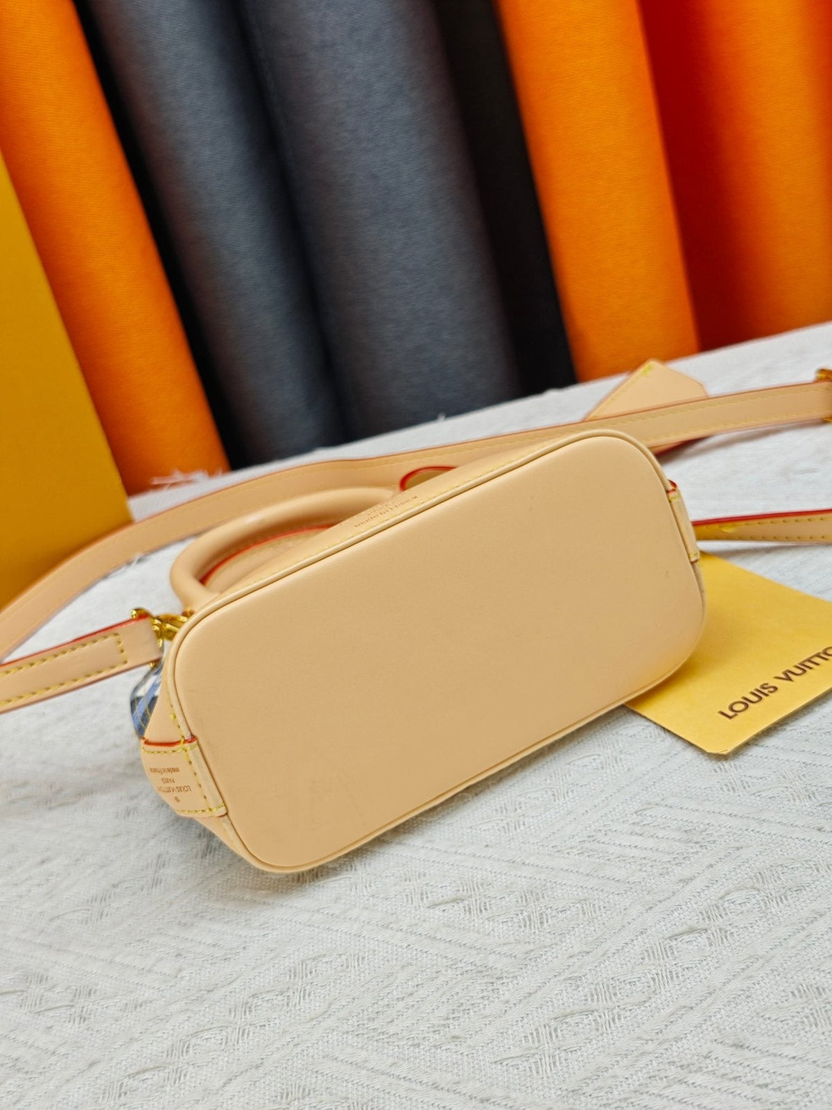 Louis Vuitton Alma BB Domed Top-Handle Bag — detail
