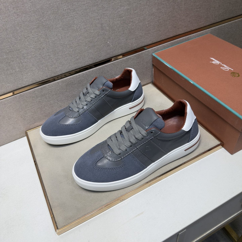 Men's Paneled Low-Top Sneakers — front