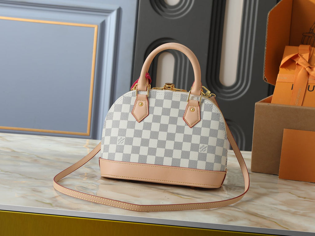 Louis Vuitton Alma Structured Top-Handle Bag — back