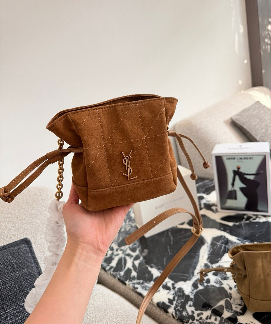 Saint Laurent Jamie Drawstring Shoulder Bag — model