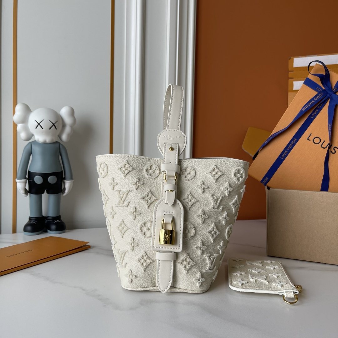 Louis Vuitton All In BB Monogram Bucket Bag — side