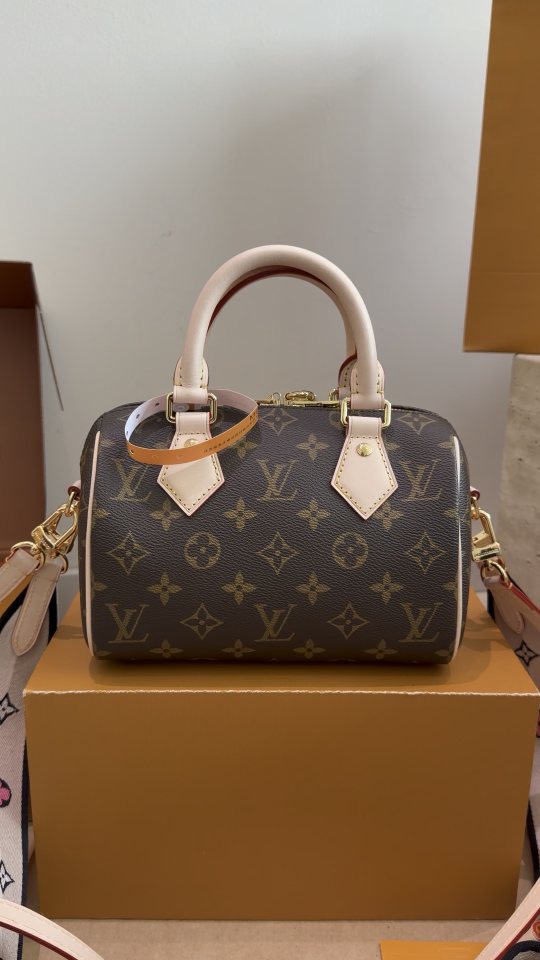 Louis Vuitton Speedy Monogram Satchel with Pale Trim — hero
