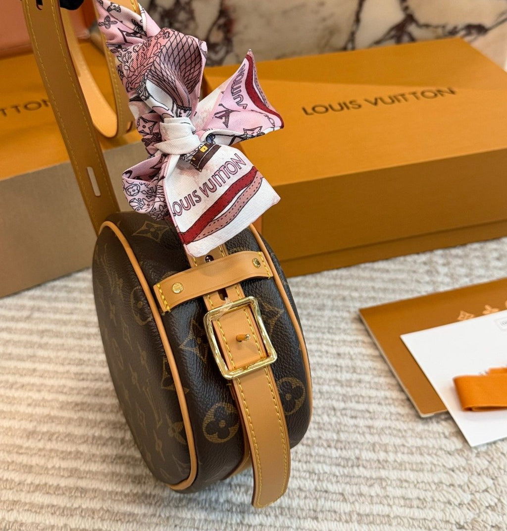 Louis Vuitton Round Monogram Crossbody Bag — side