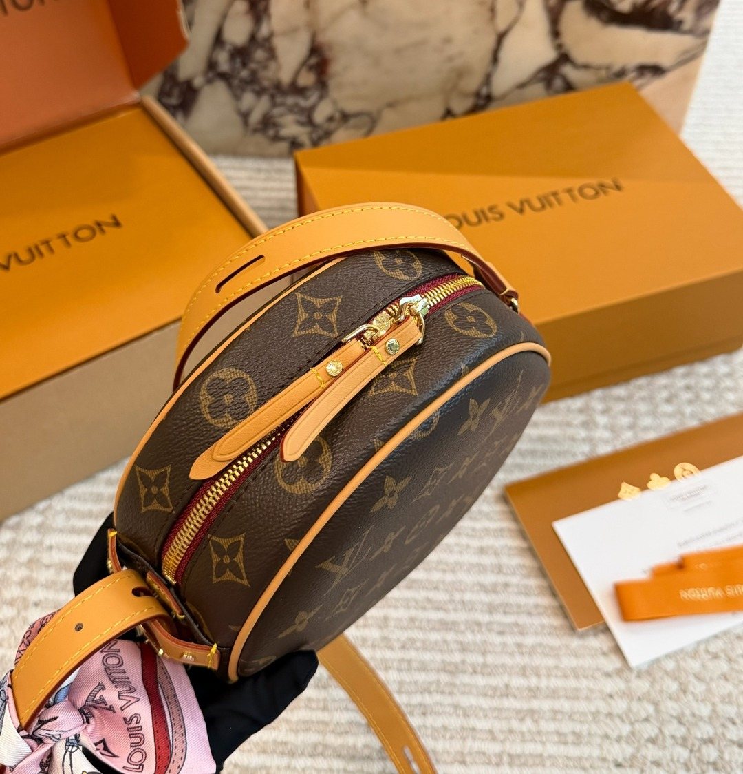 Louis Vuitton Round Monogram Crossbody Bag — side