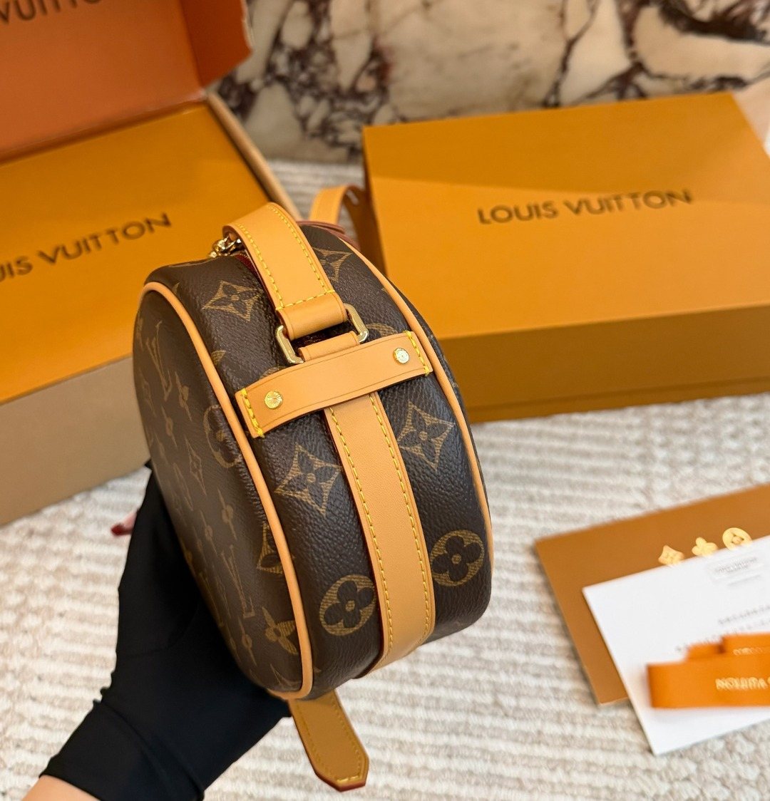 Louis Vuitton Round Monogram Crossbody Bag — side