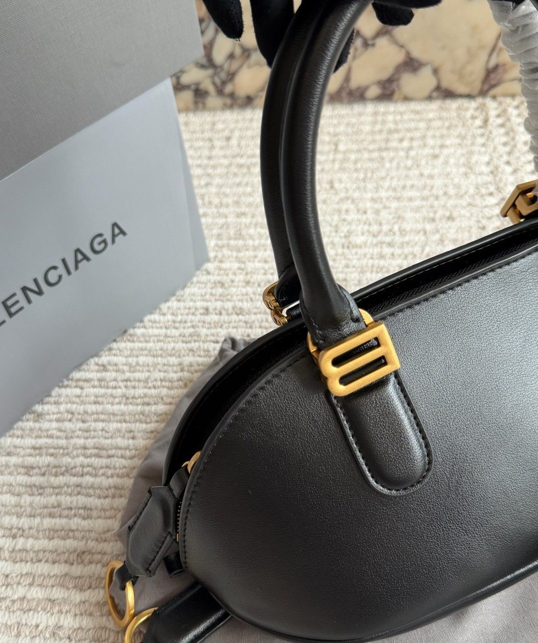 Balenciaga Bolero Rounded Bowling Bag — detail