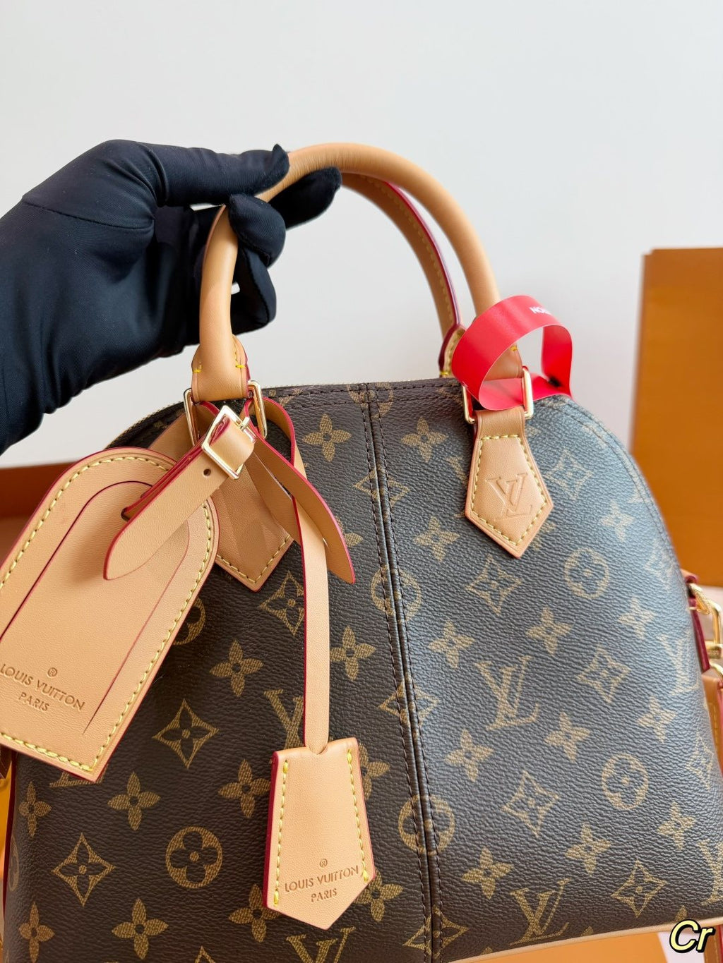 Louis Vuitton Domed Monogram Top-Handle Bag — detail