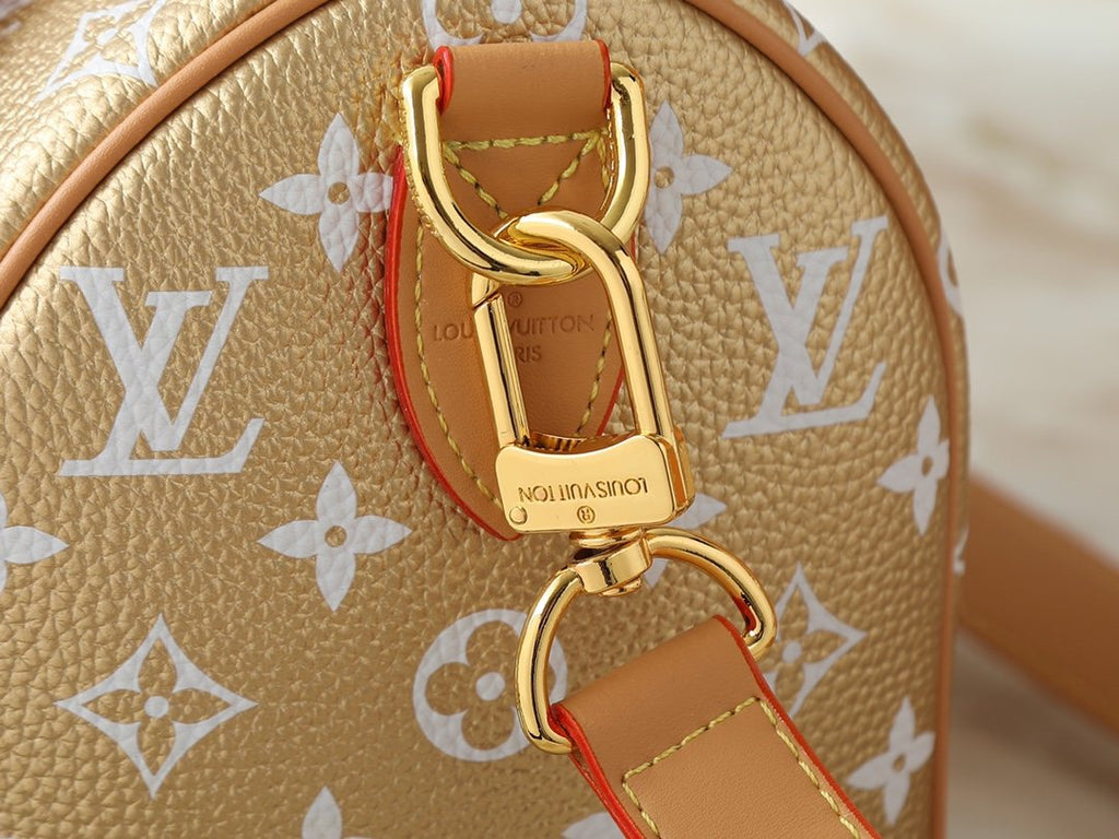 Louis Vuitton Speedy Bandoulière White Monogram Bag — detail