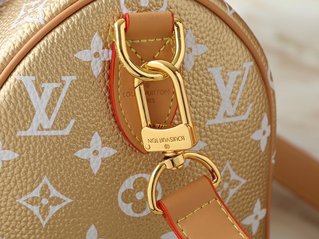 Louis Vuitton Speedy Bandoulière White Monogram Bag — detail