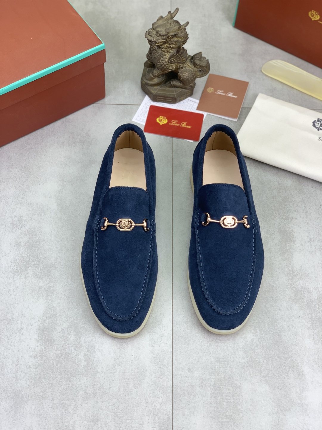 Loro Piana Bit Loafers — front