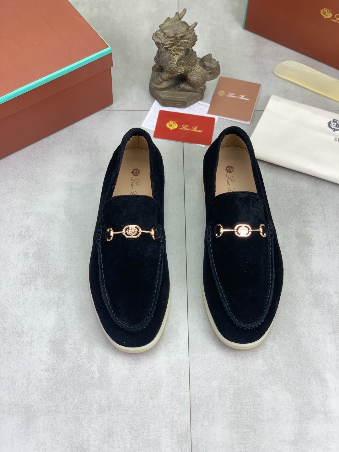 Loro Piana Bit Loafers — front