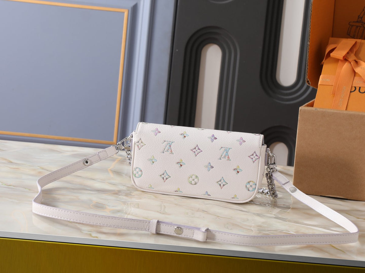 Louis Vuitton Ivy Wallet on Chain in Pastel Monogram — back