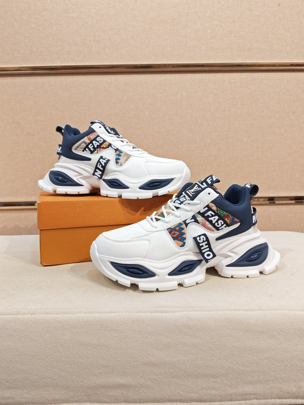 Louis Vuitton Paneled Chunky Sole Sneakers — side