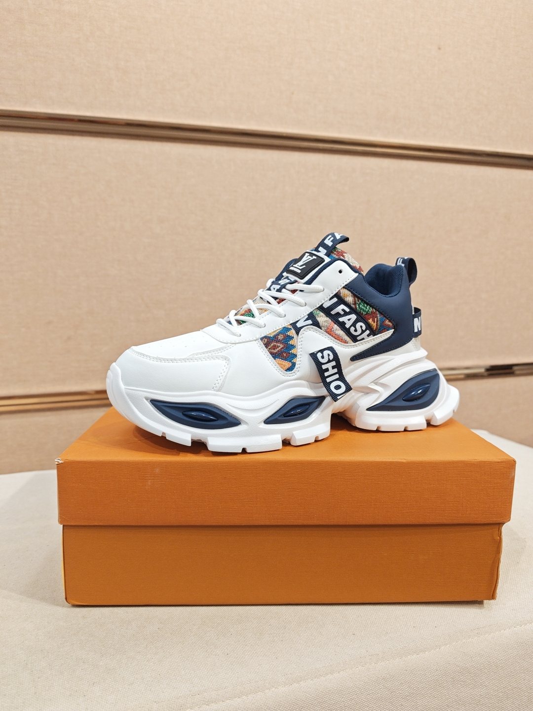 Louis Vuitton Paneled Chunky Sole Sneakers — front