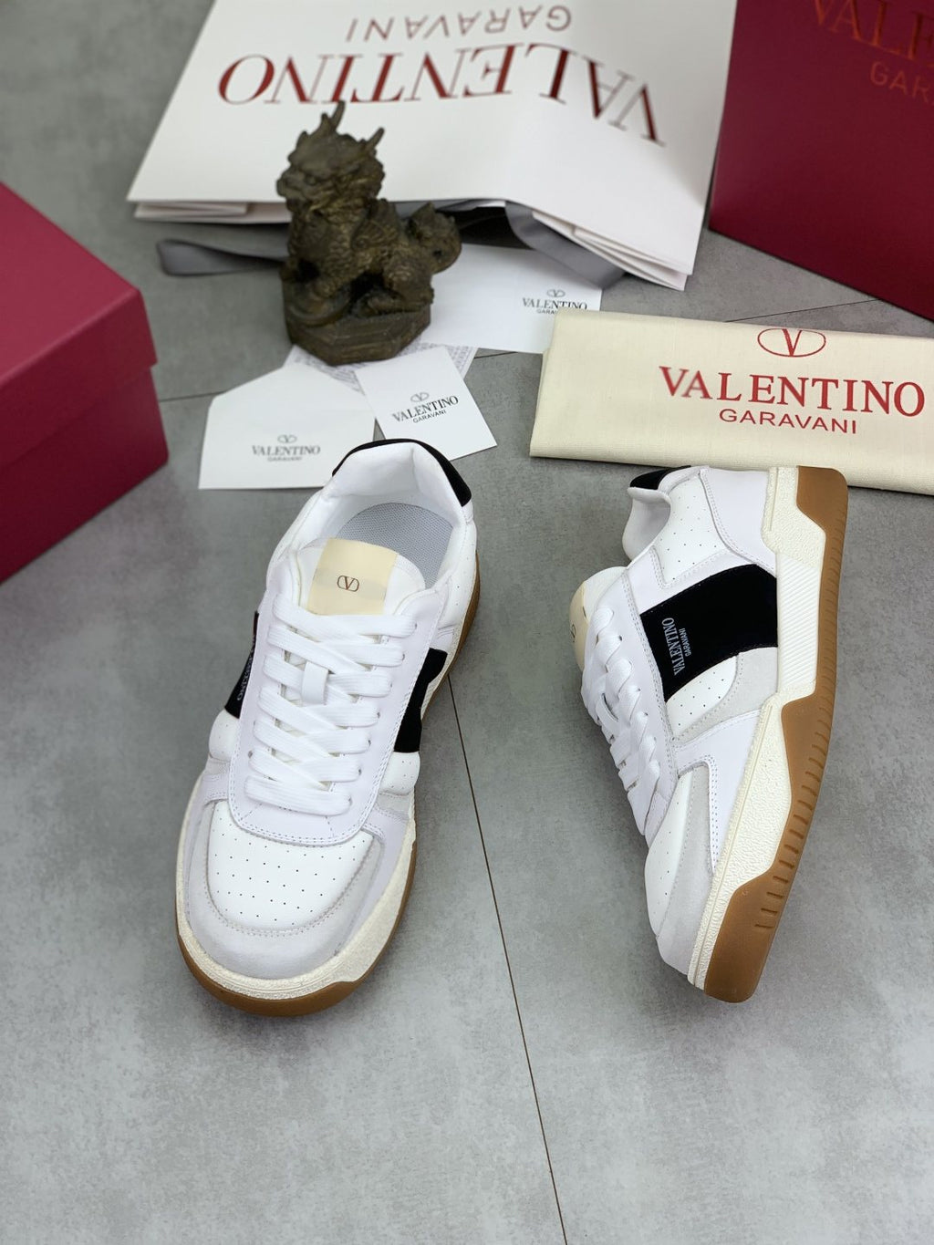 Valentino Color-Block Low-Top Sneakers — front