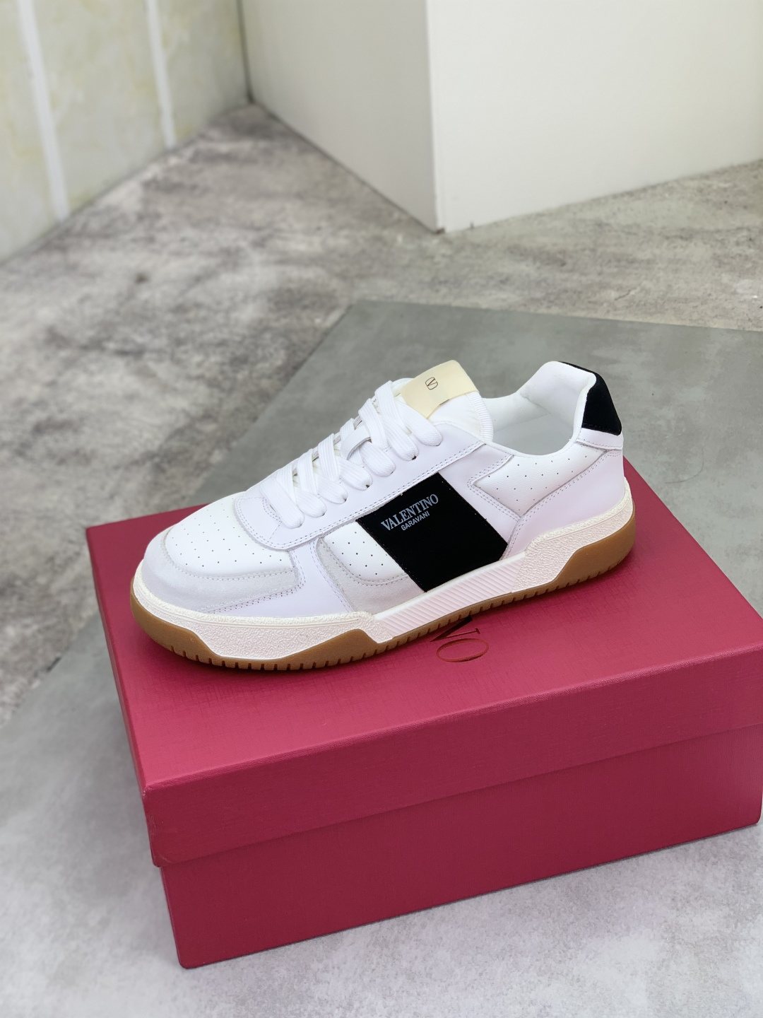 Valentino Color-Block Low-Top Sneakers — front