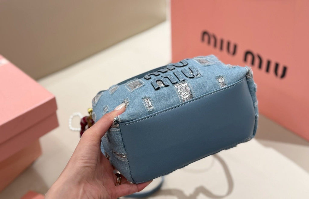 Miu Miu Mini Lunchbox Top-Handle Shoulder Bag — detail