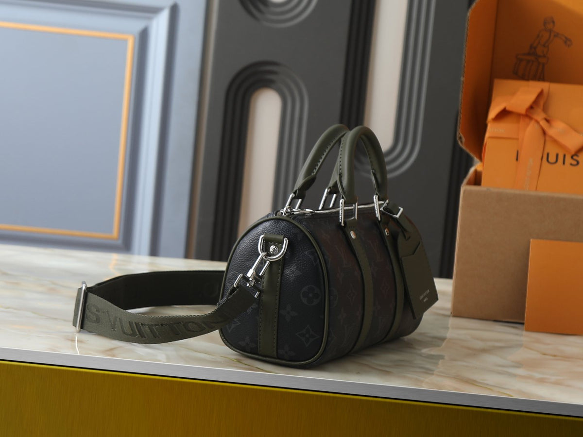 Louis Vuitton Keepall Bandoulière Duffel Bag — side