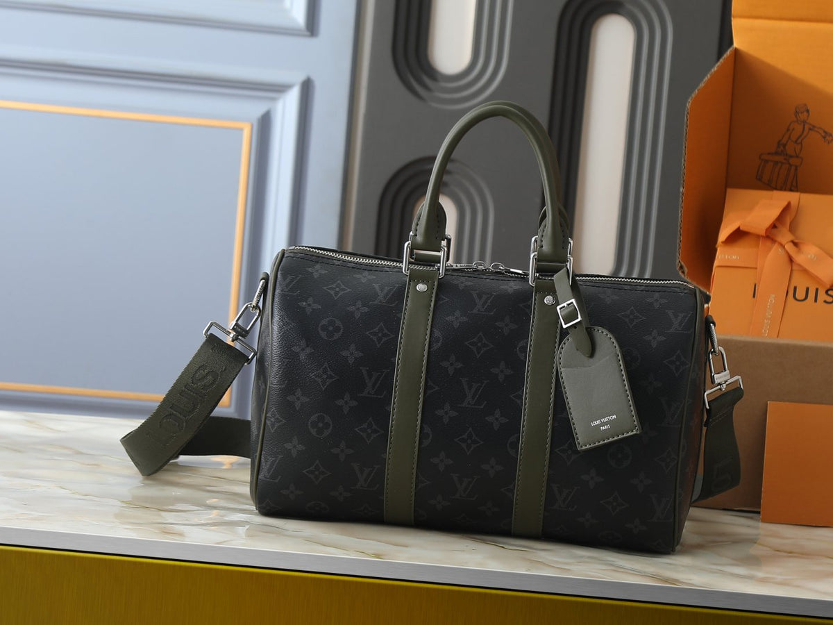 Louis Vuitton Keepall Bandoulière Duffel Bag — front