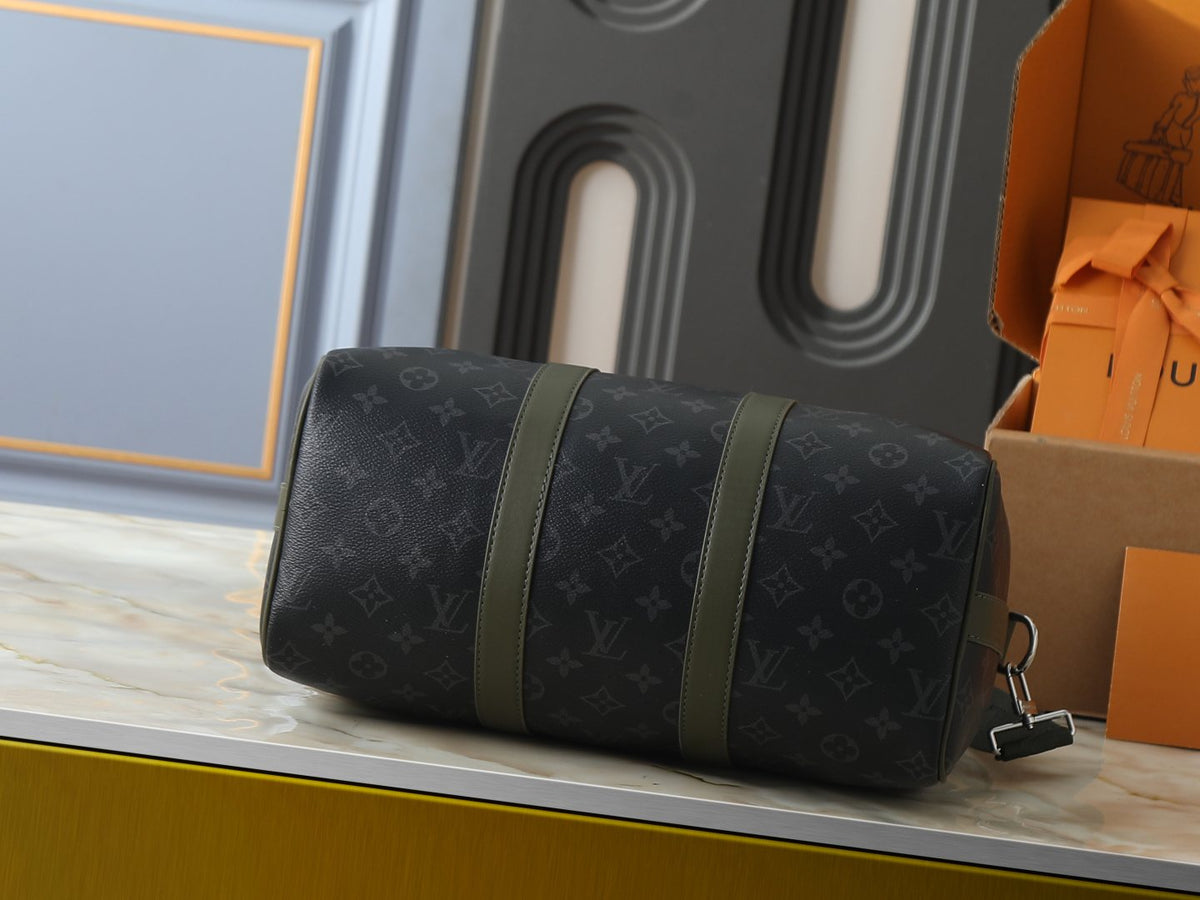 Louis Vuitton Keepall Bandoulière Duffel Bag — back
