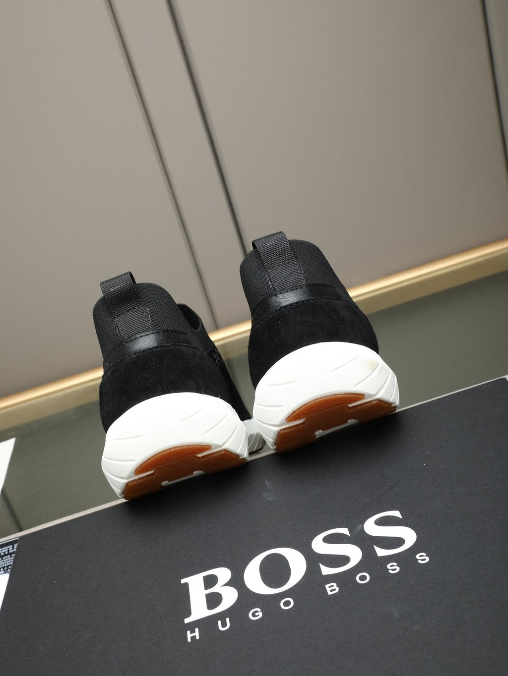 Hugo Boss Textured Slip-On Sneakers — side