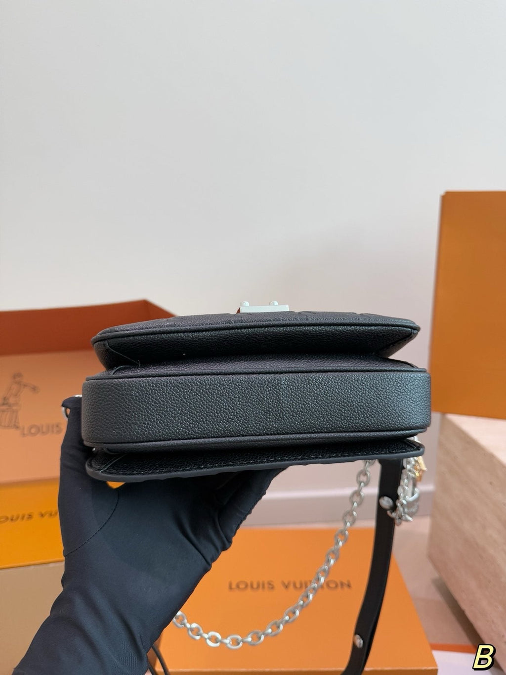 Louis Vuitton Pochette Métis East West Embossed Shoulder Bag — detail