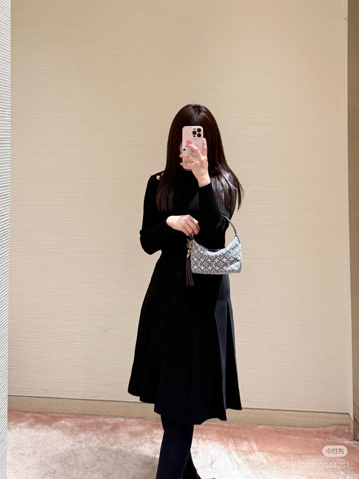 Louis Vuitton Curved Monogram Shoulder Bag — model