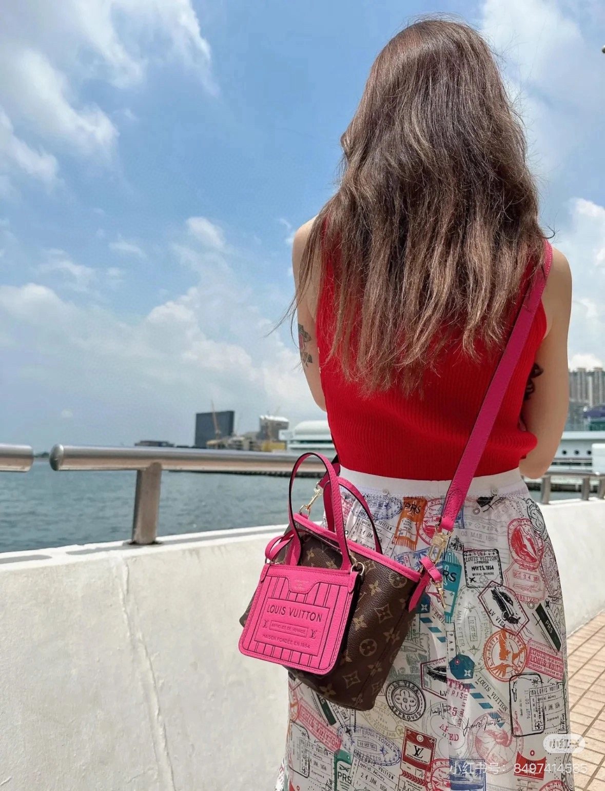 Louis Vuitton Neverfull BB Reversible Tote — model