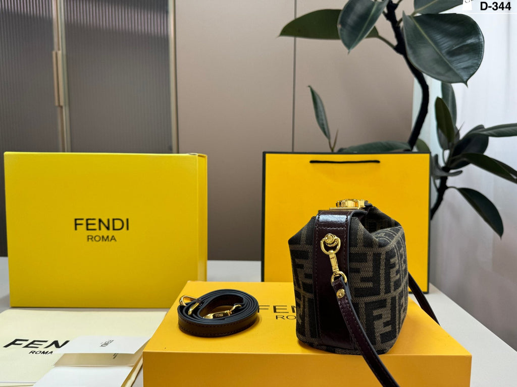 Fendi Baguette Box Top-Handle Bag — side