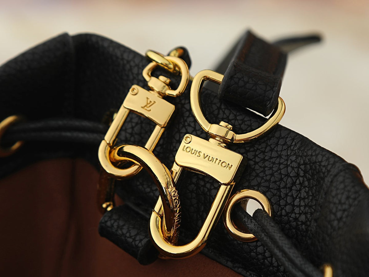 Louis Vuitton Noé Trunk Drawstring Bucket Bag — detail