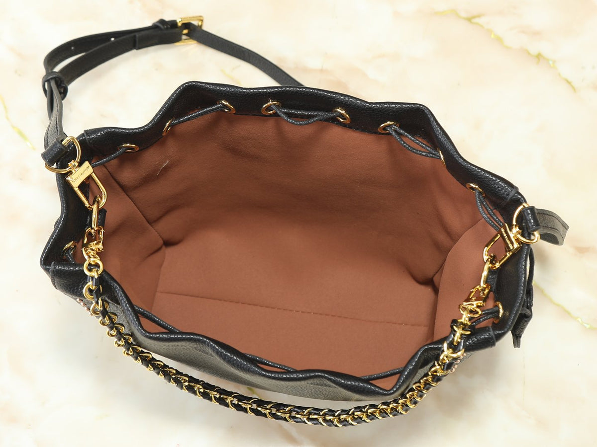 Louis Vuitton Noé Trunk Drawstring Bucket Bag — detail