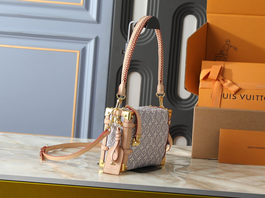 Louis Vuitton Side Trunk Monogram Emblème Handbag — side