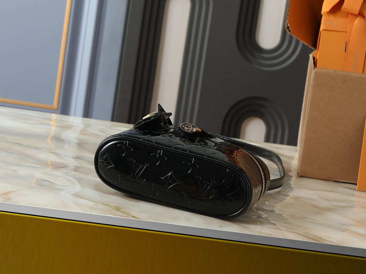Louis Vuitton Vanity Chain Pouch Embossed Motif Bag — detail