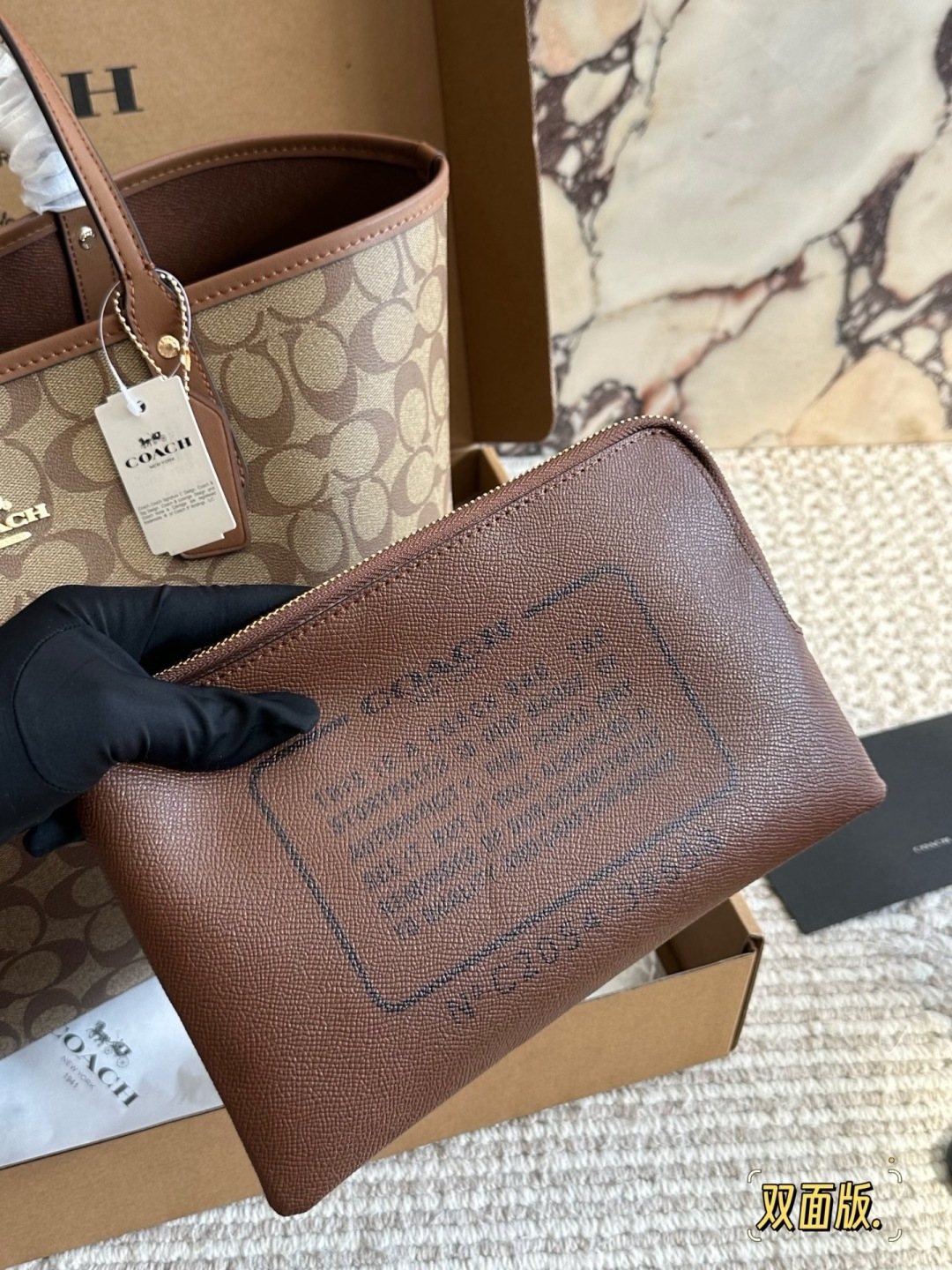 Coach City Monogram Tote — front