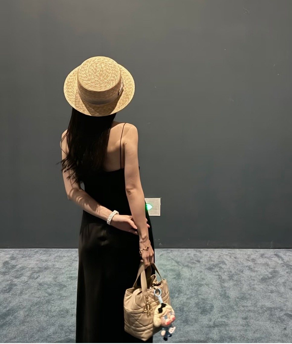 Dior Toujours Quilted Top-Handle Handbag — model