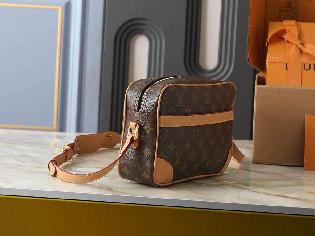 Louis Vuitton Monogram Camera Crossbody Bag — side
