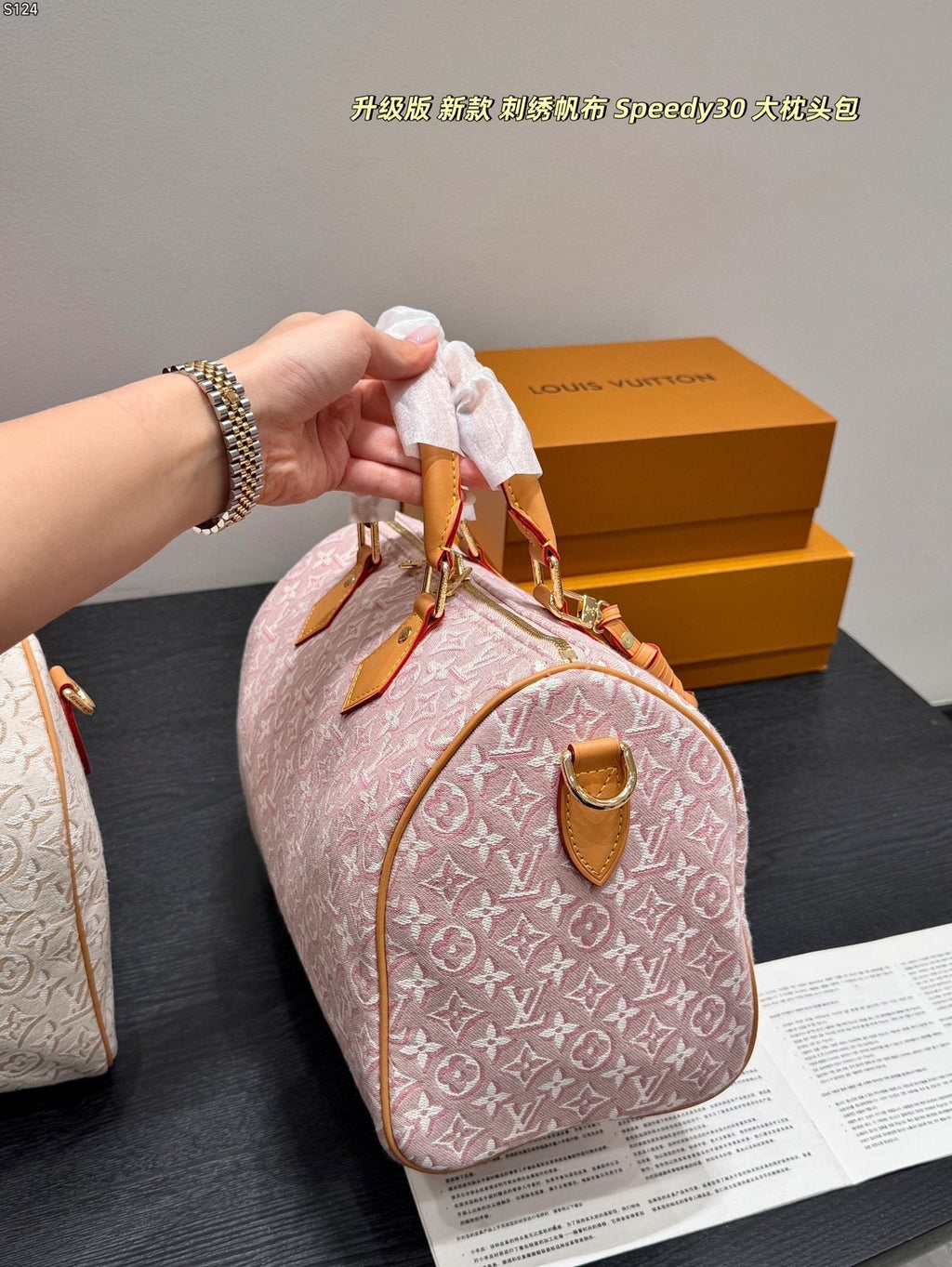 Louis Vuitton Soft Speedy Monogram Handbag — model