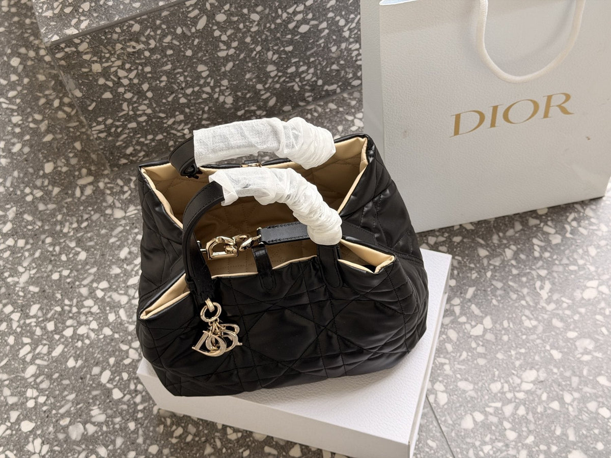 Dior Reversible Toujours Quilted Tote — front