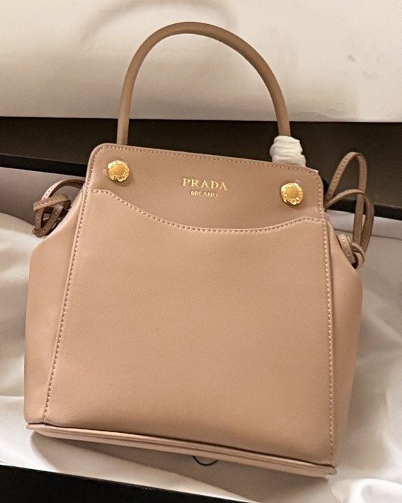 Prada Curved-Panel Top-Handle Bag — front