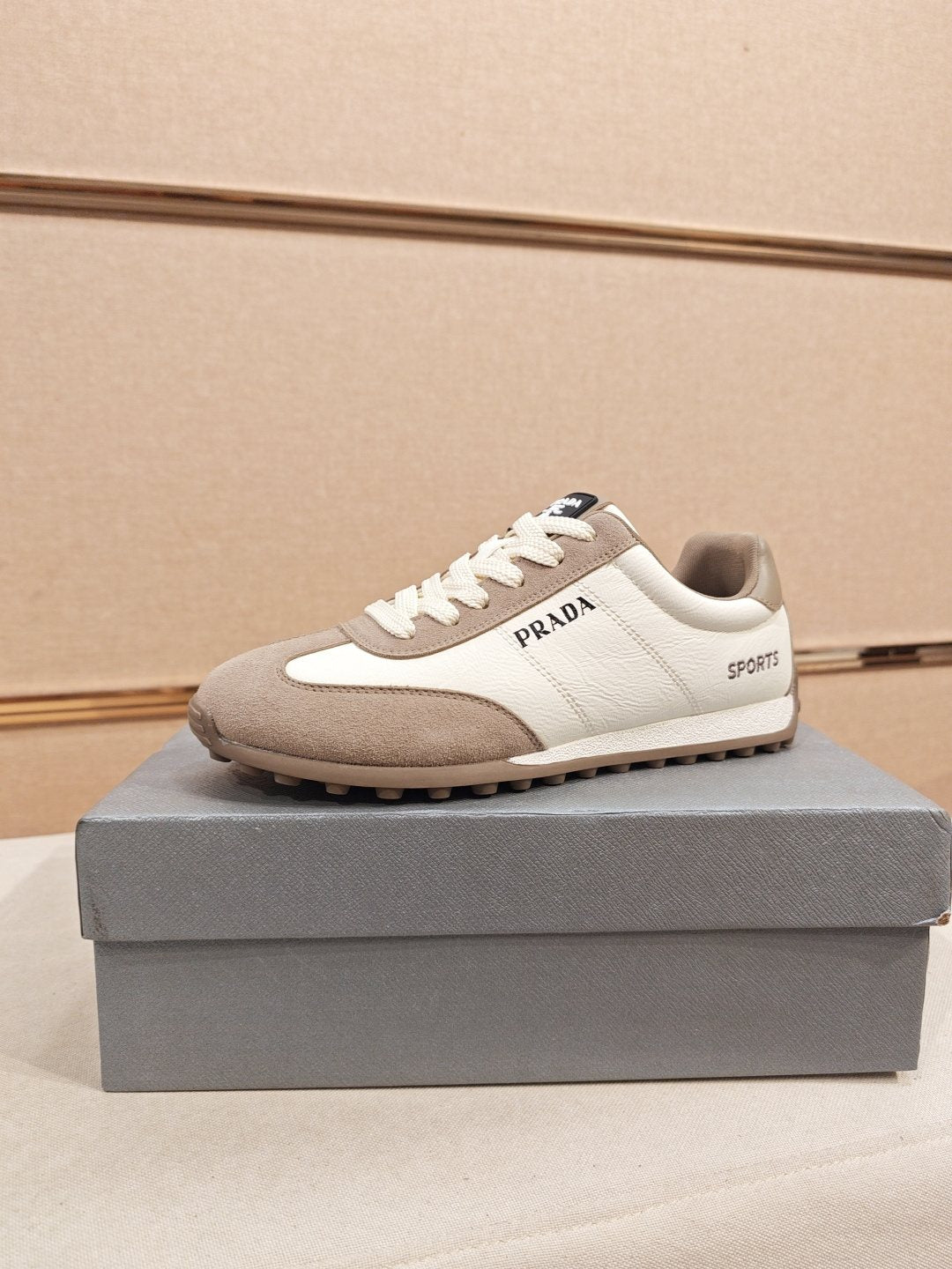 Prada Paneled Low-Top Sneakers — front