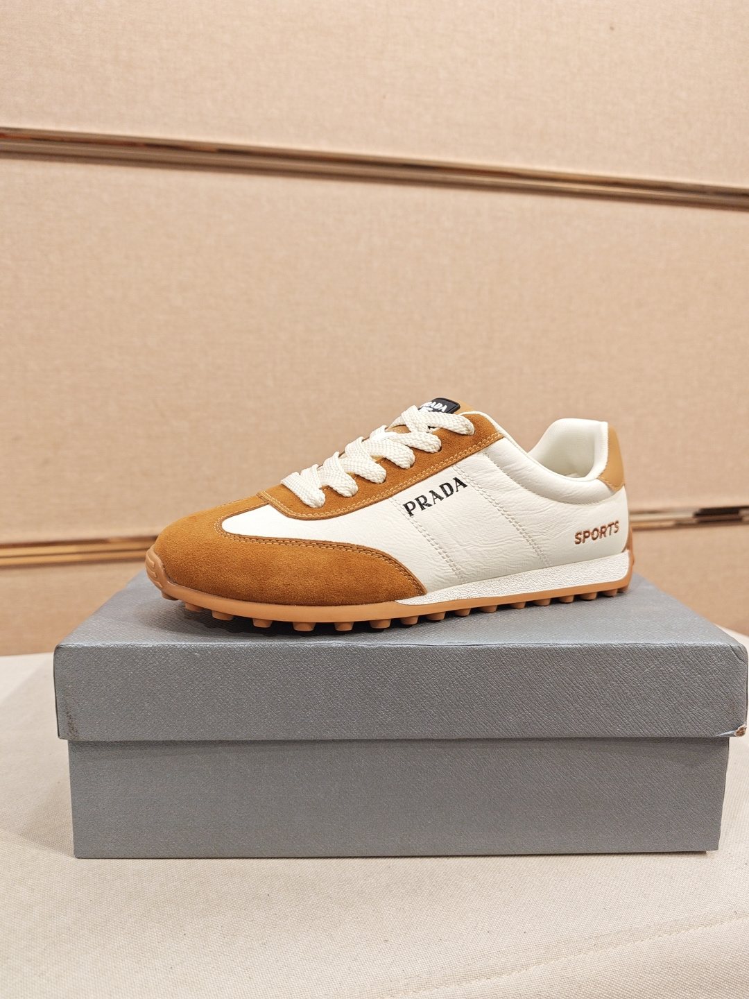 Prada Paneled Low-Top Sneakers — front