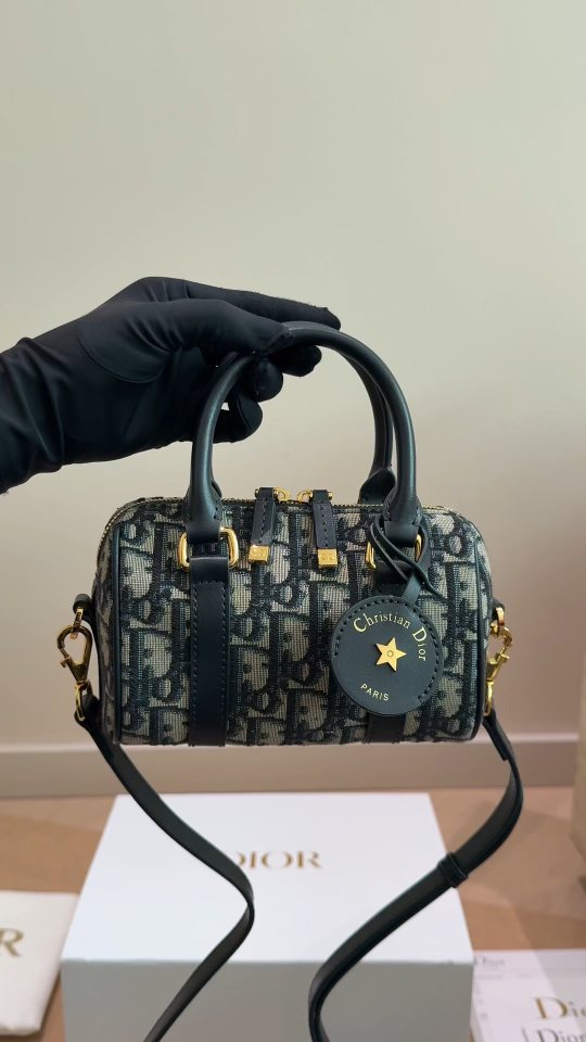 Dior Groove Zip-Top Boston Bag — front