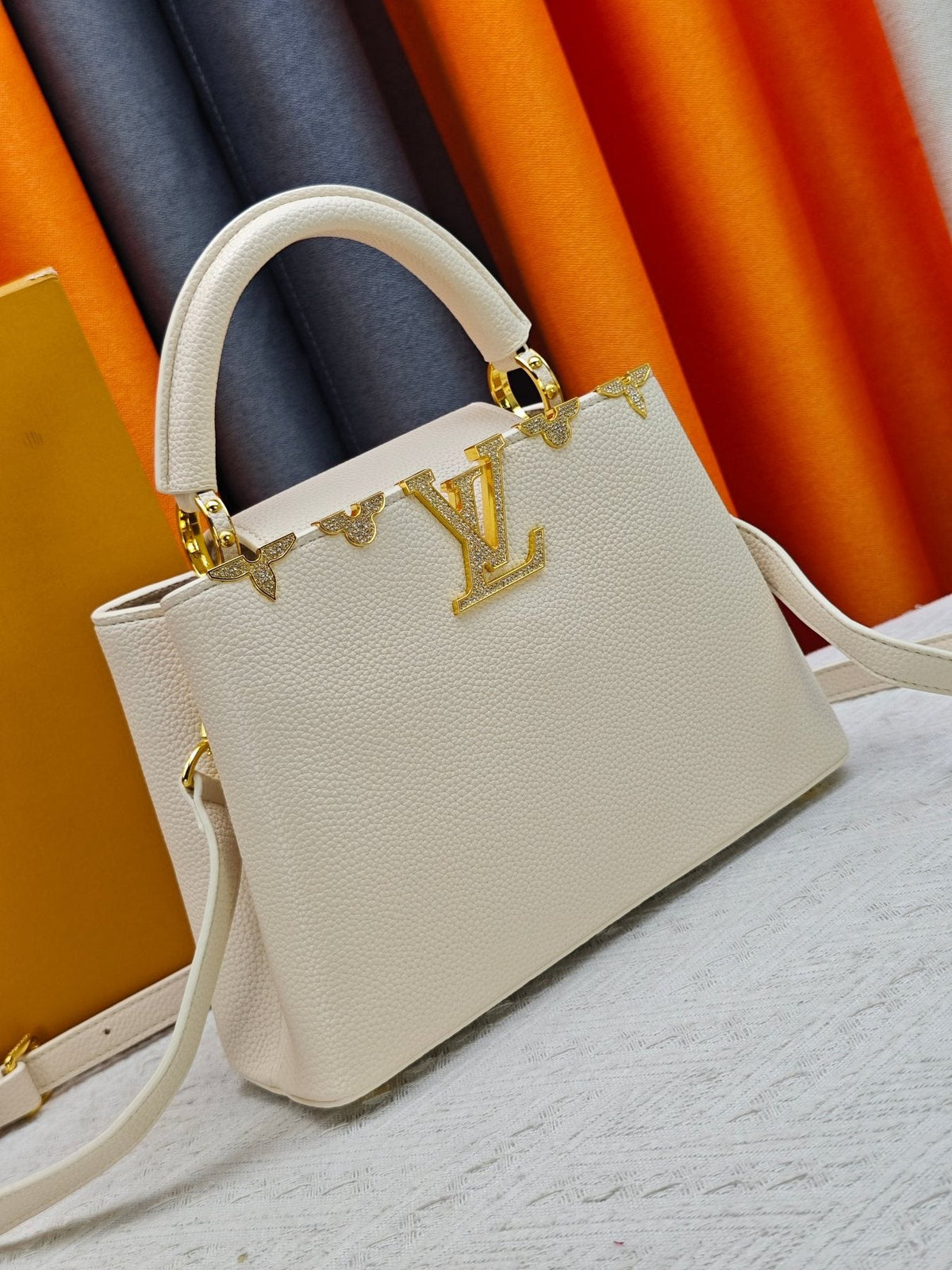 Louis Vuitton Capucines Flower Crown Top-Handle Bag — front